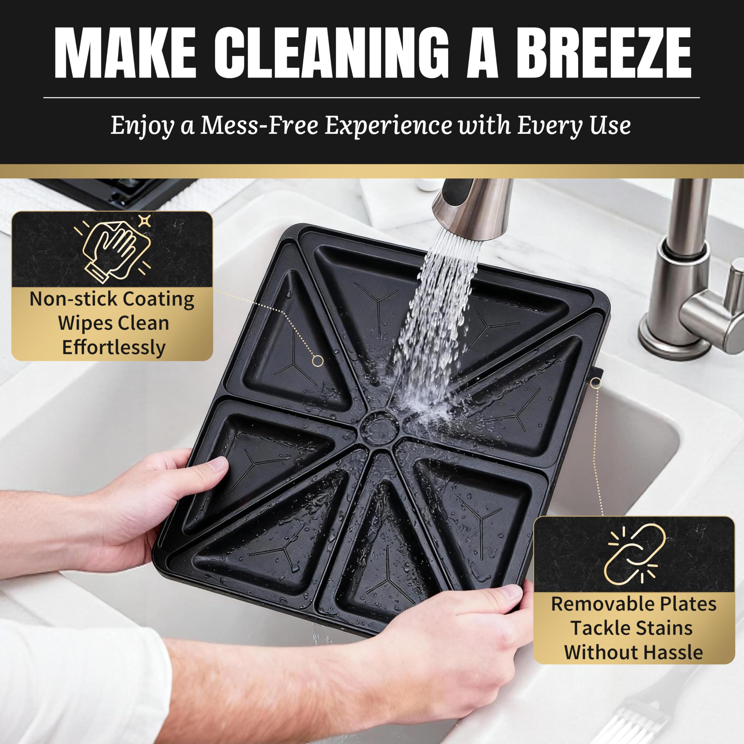 FineMade dishwasher-safe removable plates simplify cleanup after meals