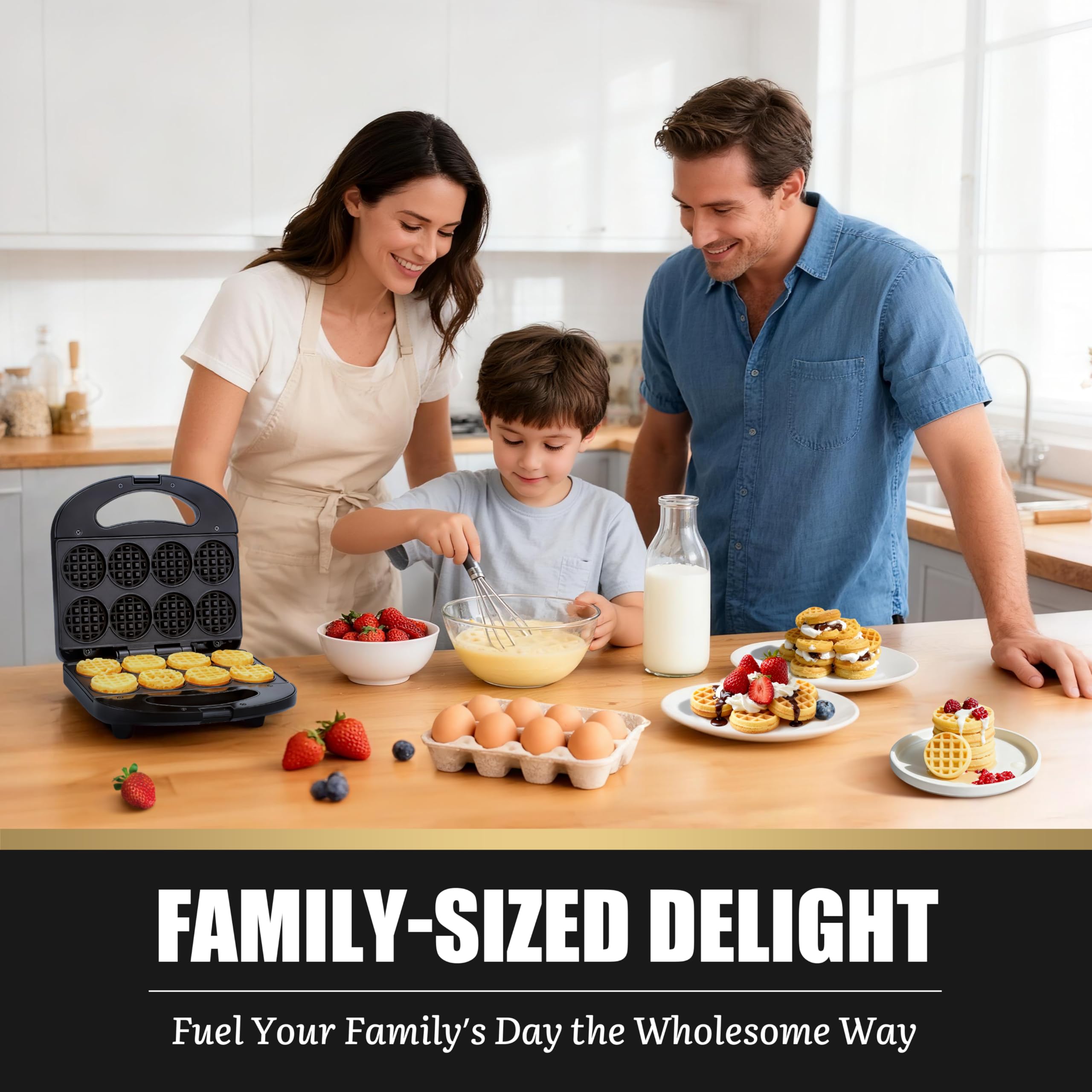 FineMade vertical storage keeps counters neat when not in use.