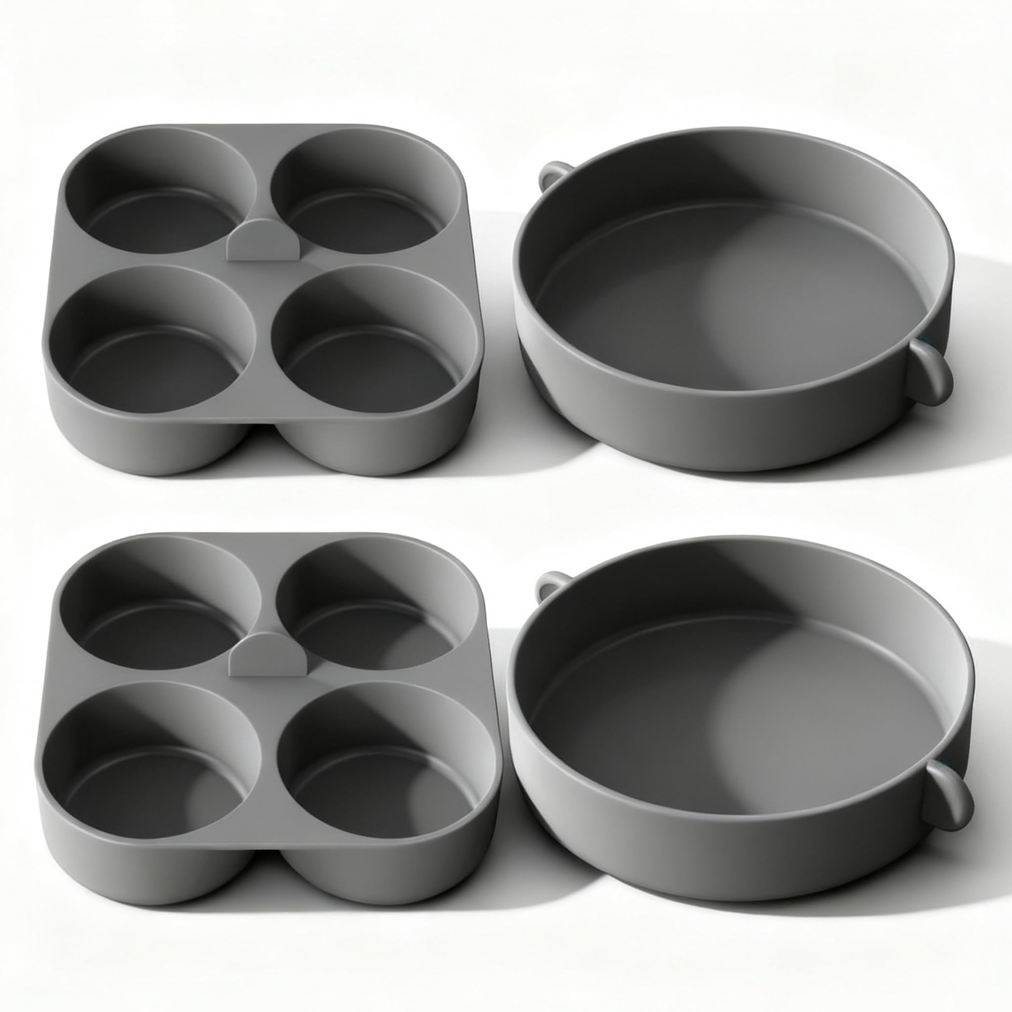 FineMade: 4-inch large egg bite molds for easy release and even texture