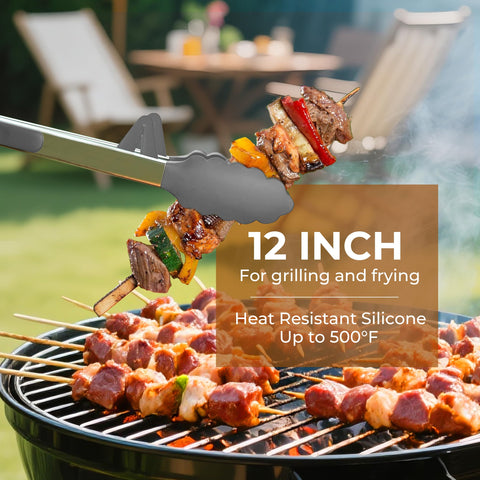Up to 446 F heat resistance protects cookware during cooking.