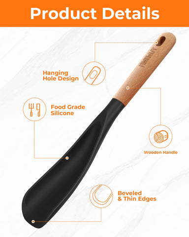 FINENUT nonstick-safe silicone resists stains and odors for easy cleaning