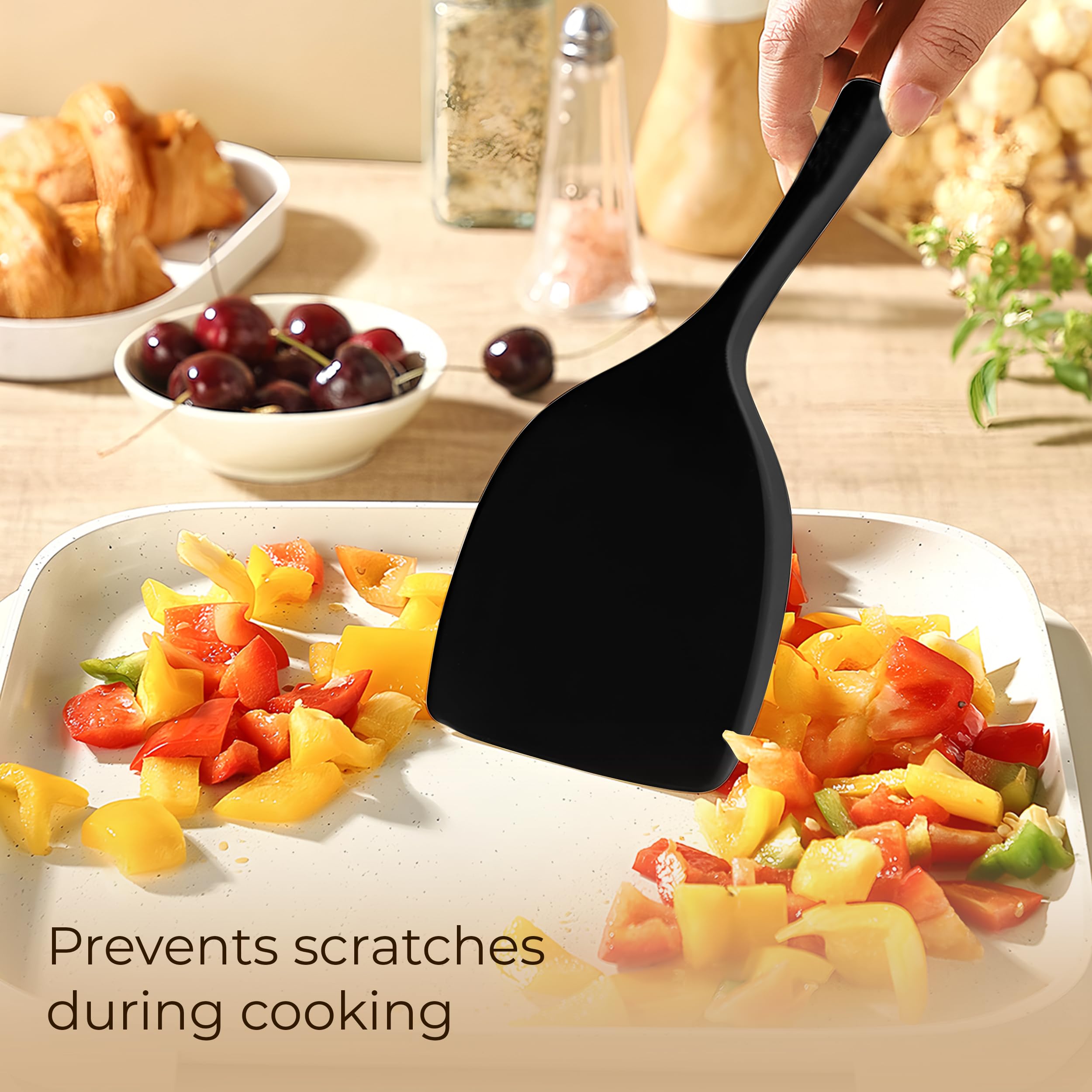 FINENUT basting brush silicone head for even glaze on pans