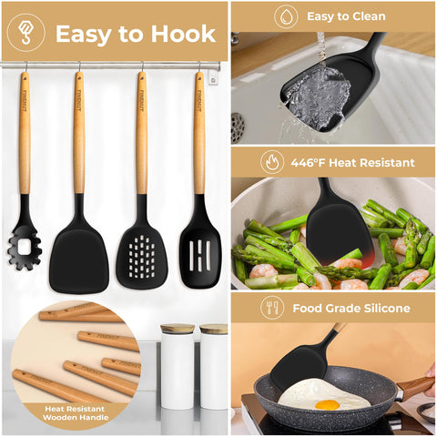 FINENUT spaghetti server lifts pasta cleanly from boiling water
