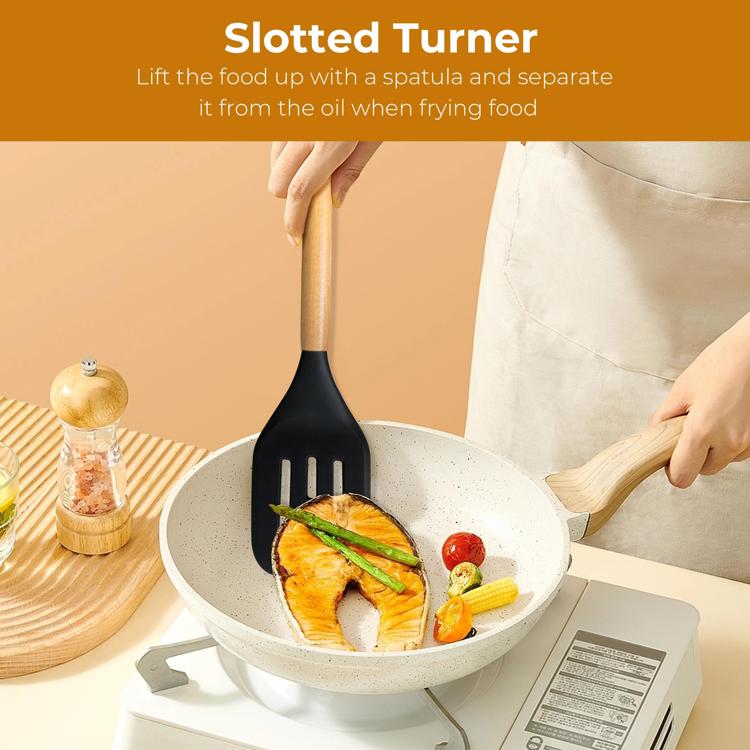 FINENUT whisk that blends quickly without scratching nonstick surfaces