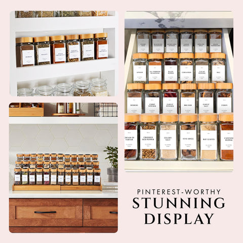 FINESSY stylish spice storage elevates kitchen aesthetics while staying practical
