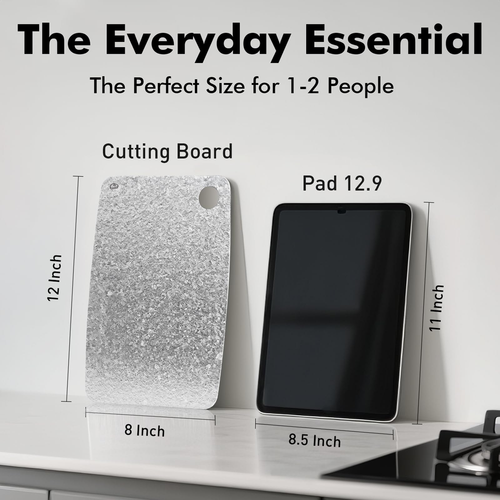 FineYorker titanium cutting board easy cleaning surface resists stains