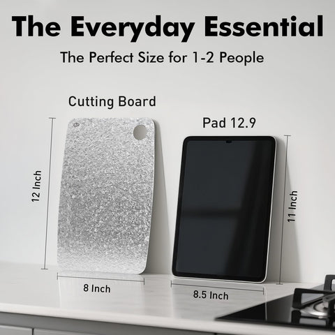 FineYorker titanium cutting board easy cleaning surface resists stains