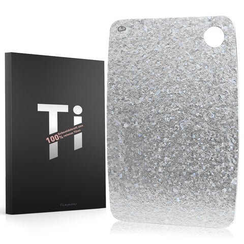 FineYorker titanium cutting board top view with compact outdoor-ready design