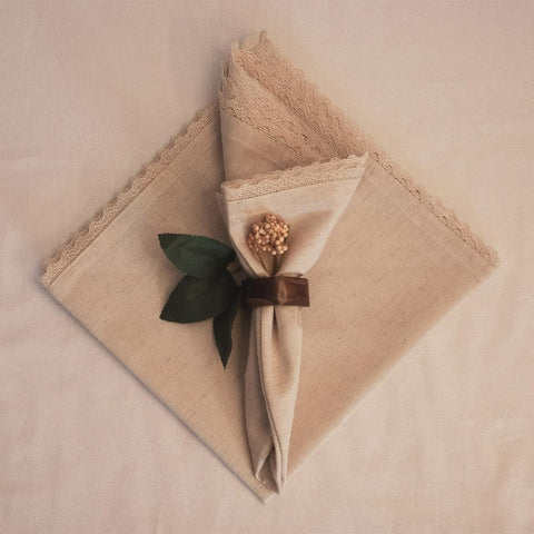 Fingercraft cotton-linen napkins 20x20 inches offering ample coverage