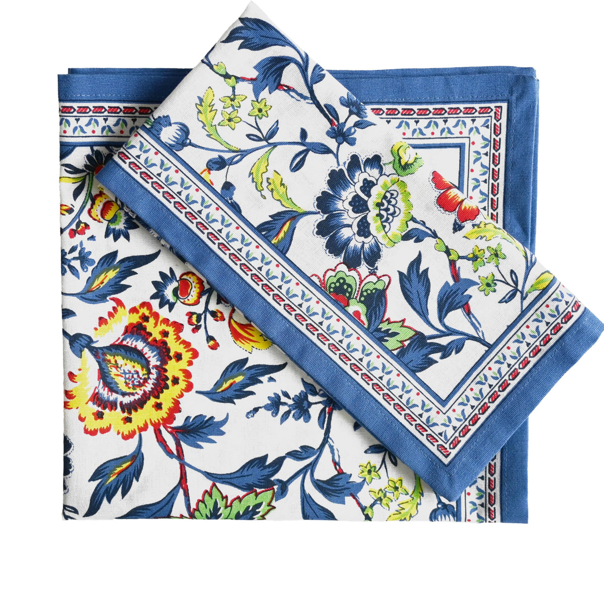 Fingercraft blue floral 20x20 napkins add color and elegance to your table setting