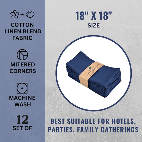 Vibrant Fingercraft cotton-linen blend napkins brighten meals with color and energy.