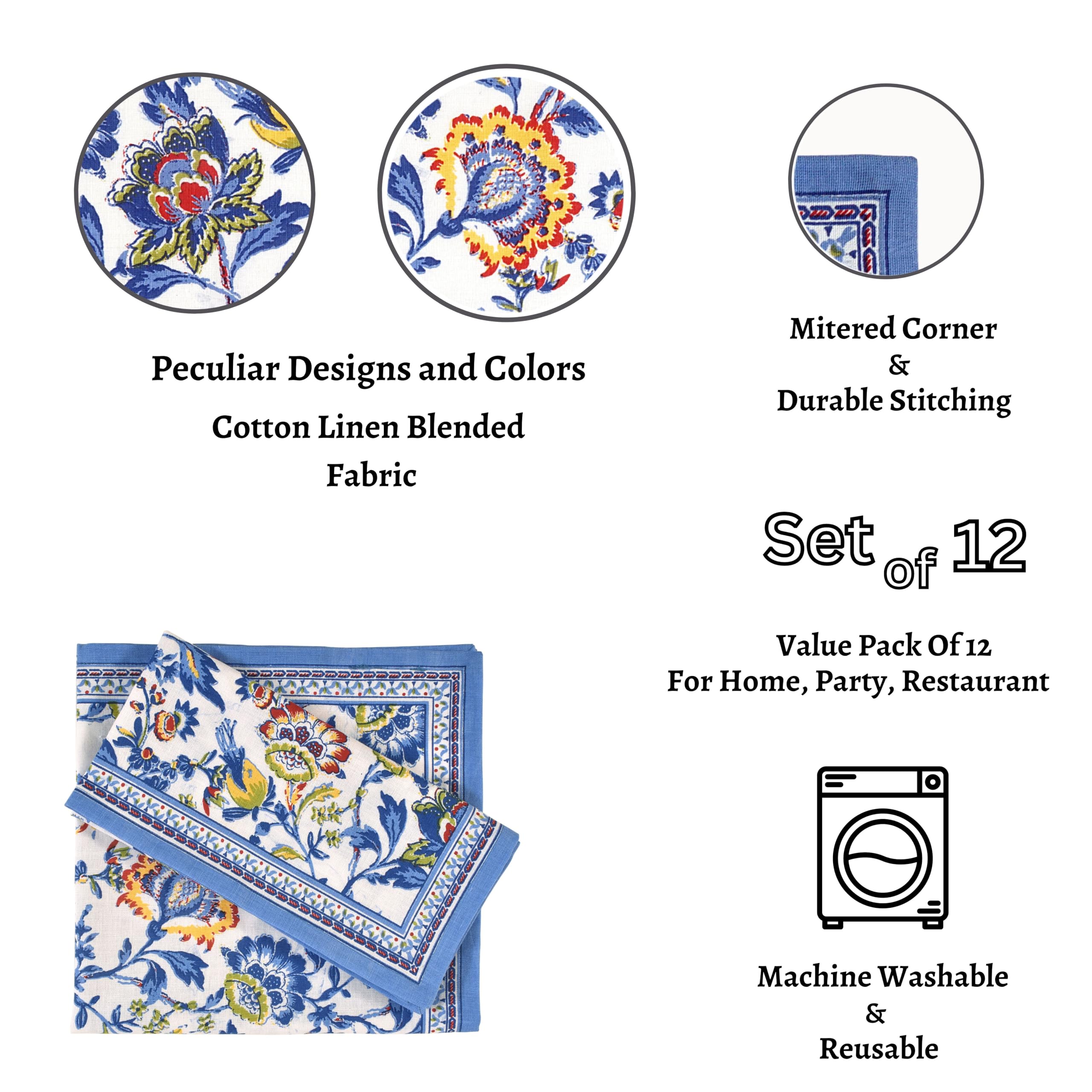 Fingercraft dinner napkins complement weddings and hospitality settings with refined style