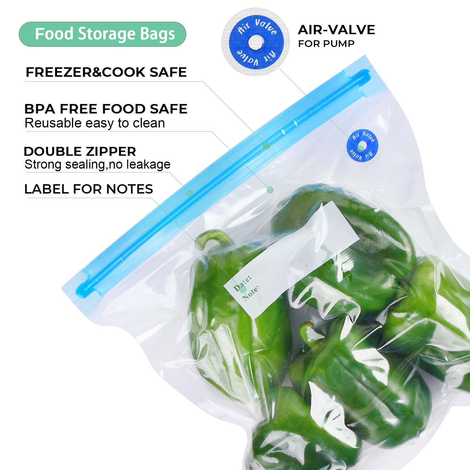 FIRAWER bags designed for meal prep and practical food storage