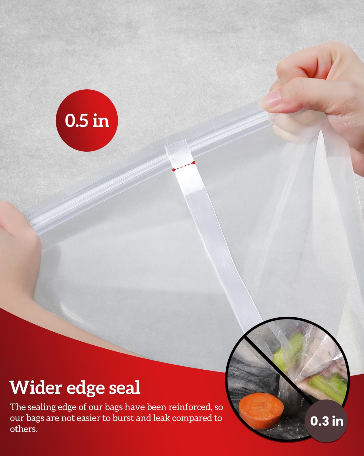 FIRDLE bags hold up to 35 lbs for large meats.