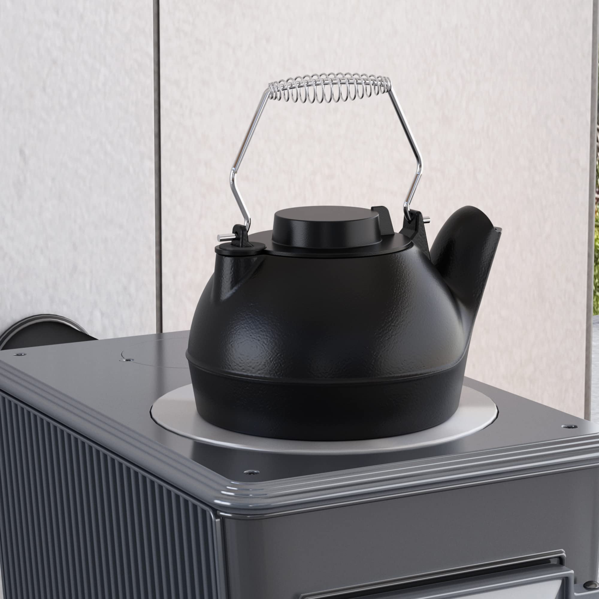 Fire Beauty Cast Iron body provides durable, stable stove support.