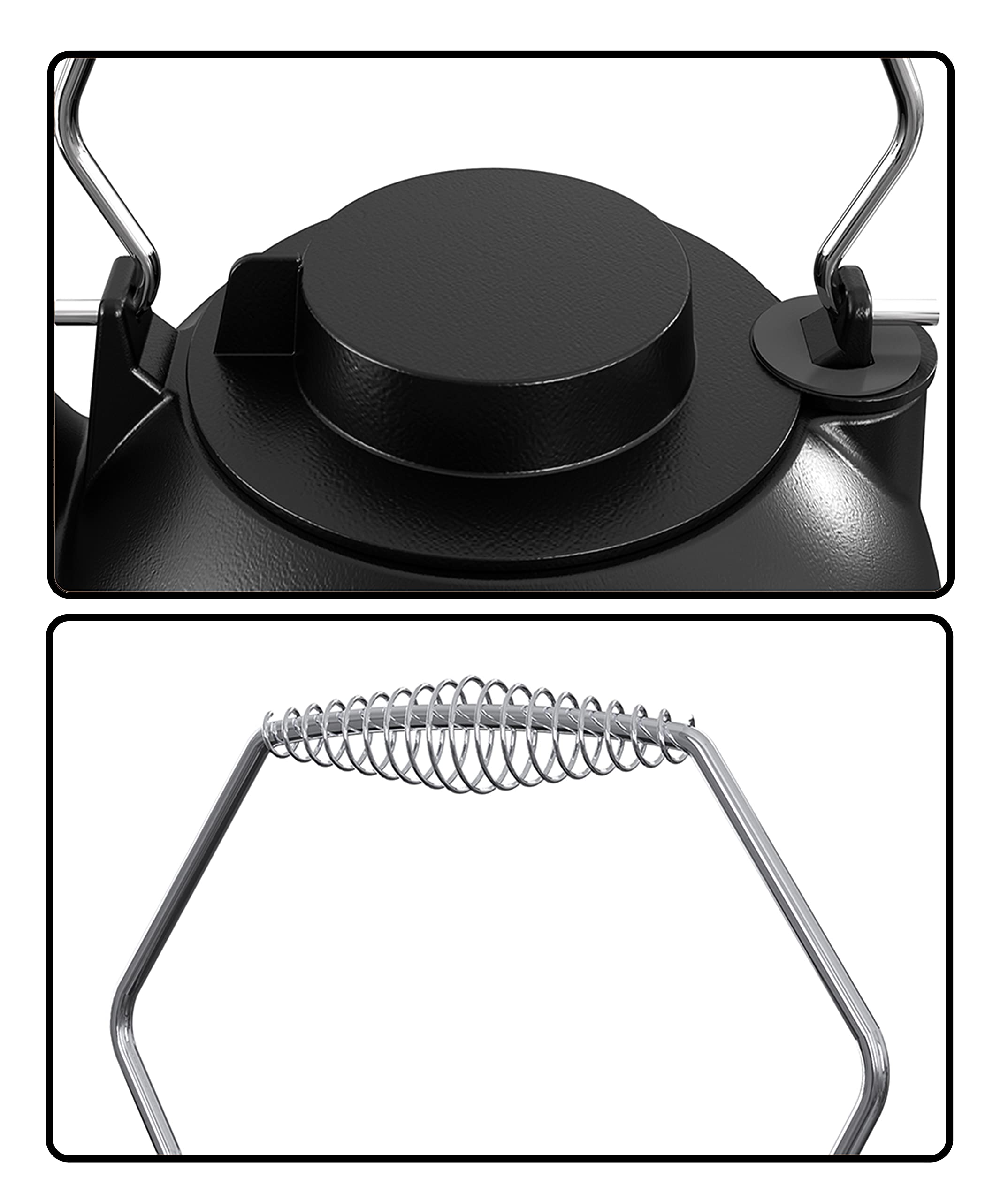 Fire Beauty Kettle with chrome handle adds style and function.