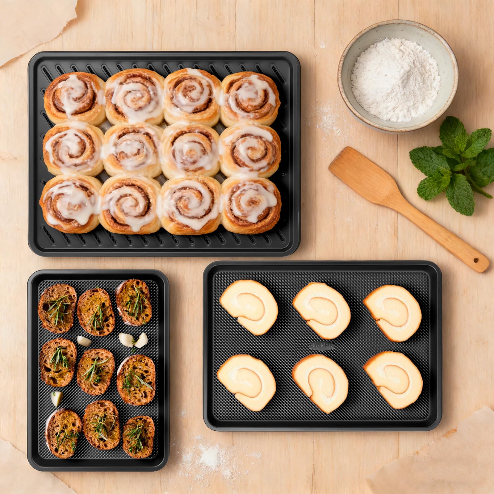 Fire More 12.8 by 9 by 1 inch pan for compact ovens