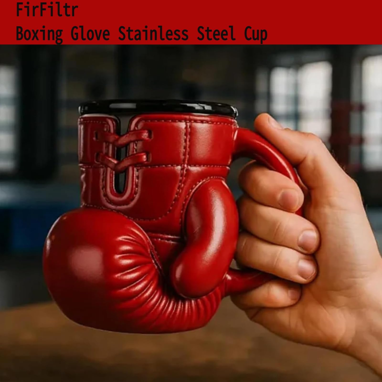 FirFiltr insulated handle travel tumbler keeps hot beverages during workouts and commutes.