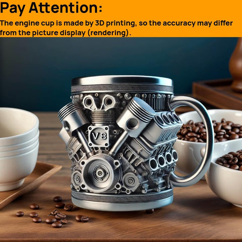FirFiltr V8 gift-ready mechanic mug for car lovers