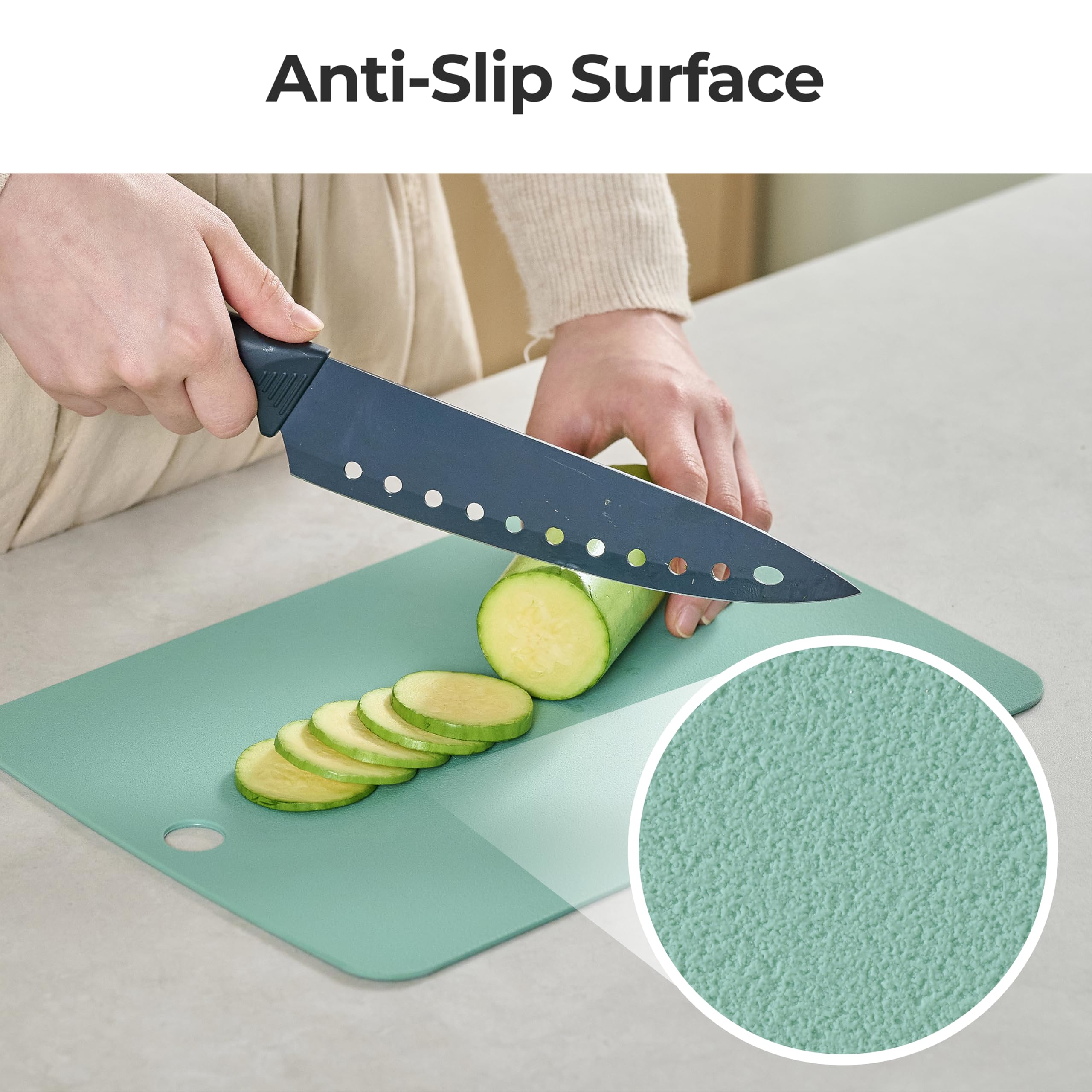 Firgi food-grade silicone boards resist odors and stains for long-lasting kitchen use