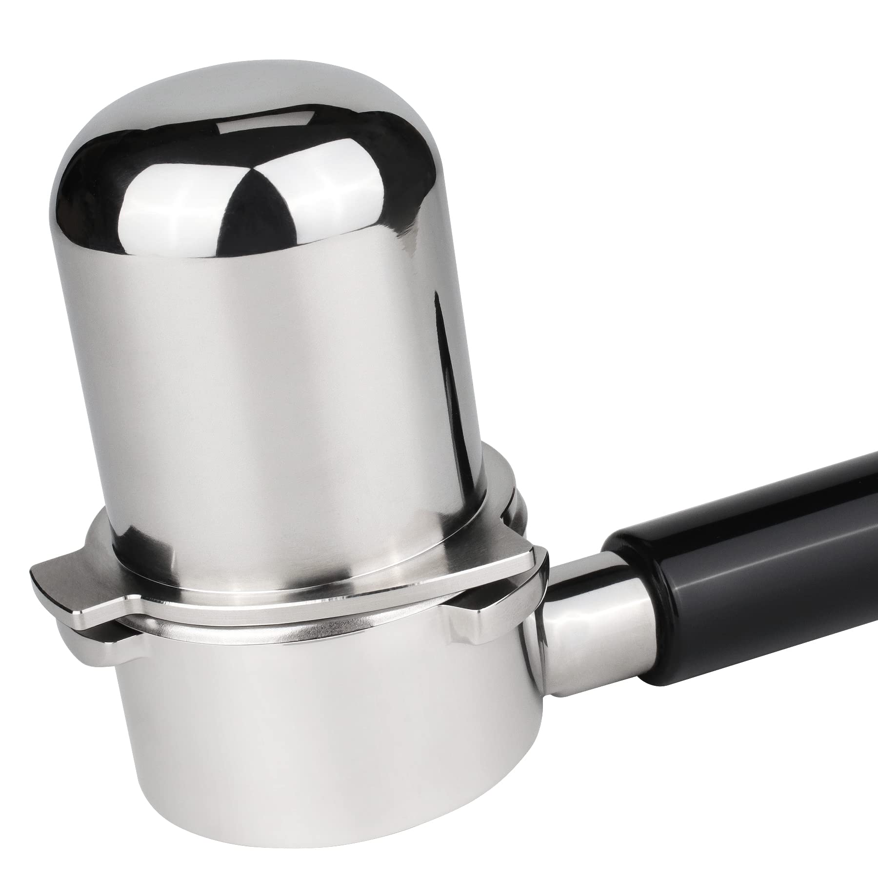 FIRJOY tall dosing cup preventing spillages and supporting 18–21 gram shots.