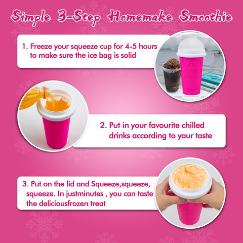 Firjuty slushie cup portable and travel-ready for on-the-go use.