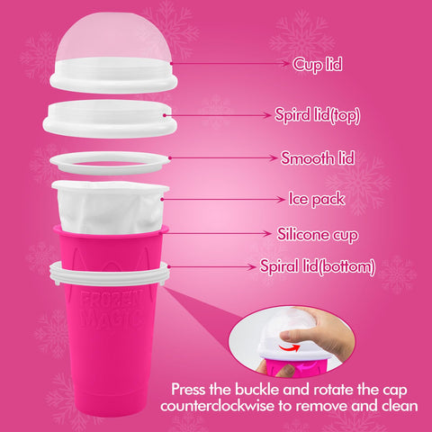 Firjuty slushie cup reusable design reduces waste and costs.