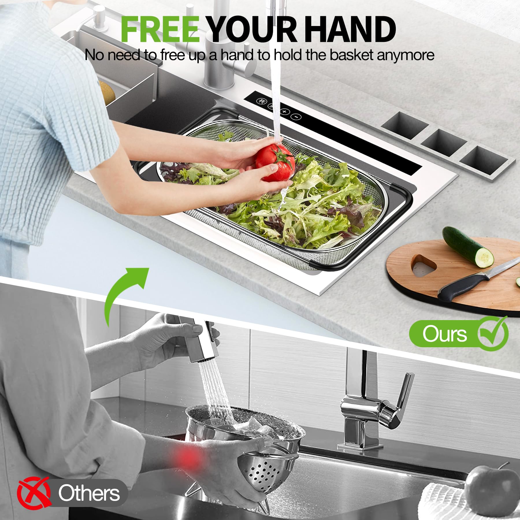 FirstE anti-slip rubber grip helps secure handling during transfers, even with wet hands