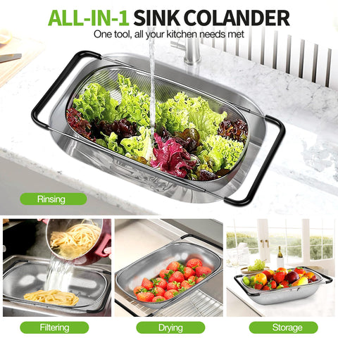 FirstE raised feet lift the basket above countertops for stable drying