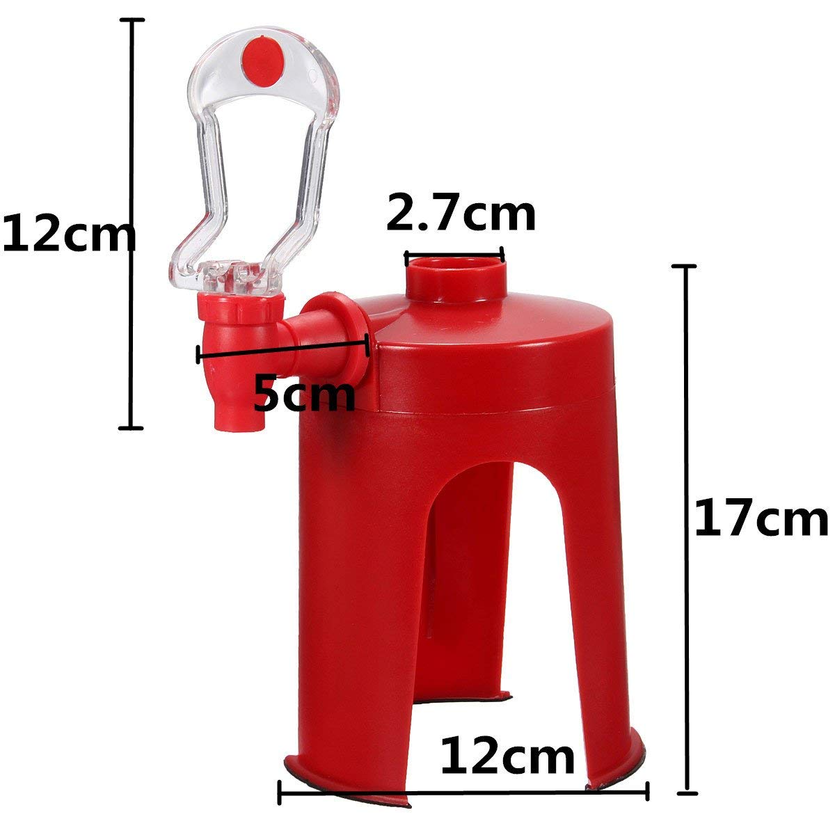 FIRSTONE soda dispense gadget dimensions show compact size for everyday bottles.