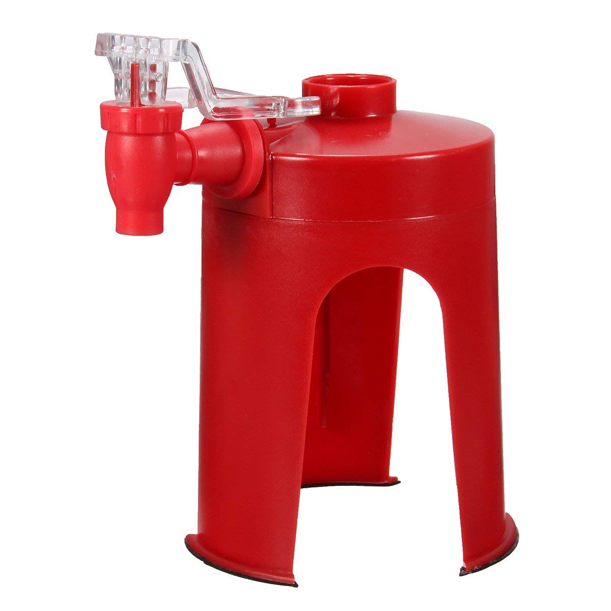 FIRSTONE soda dispense gadget upside-down installation showing easy gravity-fed pouring.