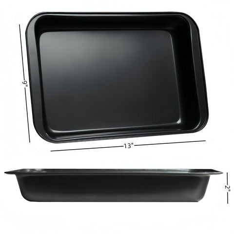Deep 2-inch baking pan ideal for lasagna and casseroles