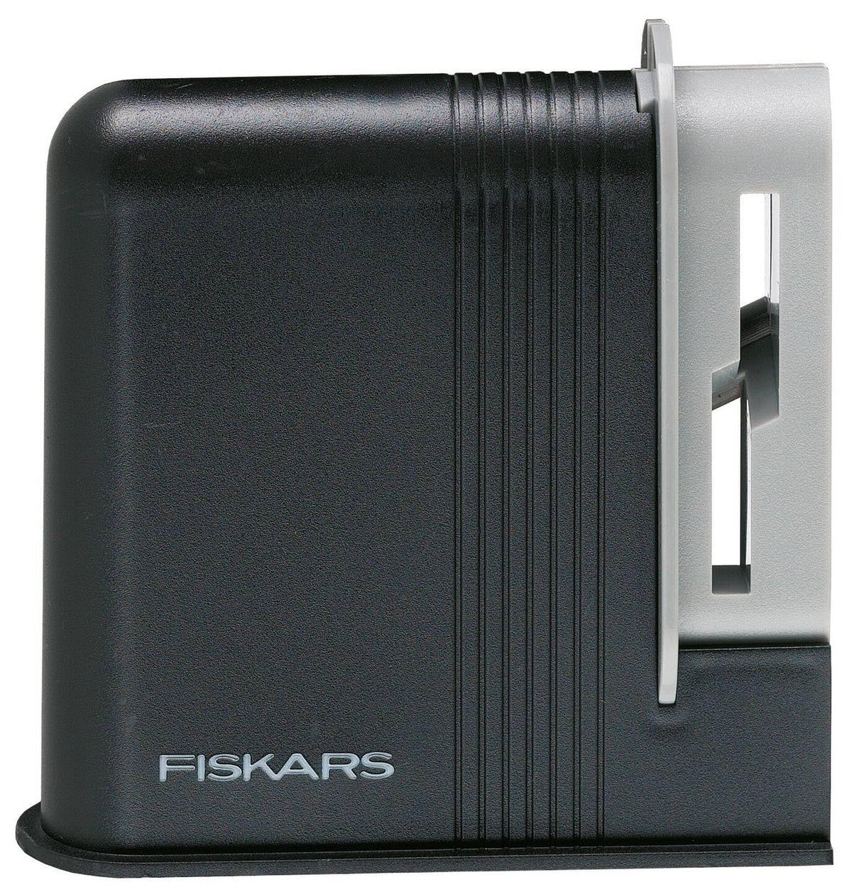 Fiskars Clip-Sharp Scissors Sharpener in compact form for easy storage.