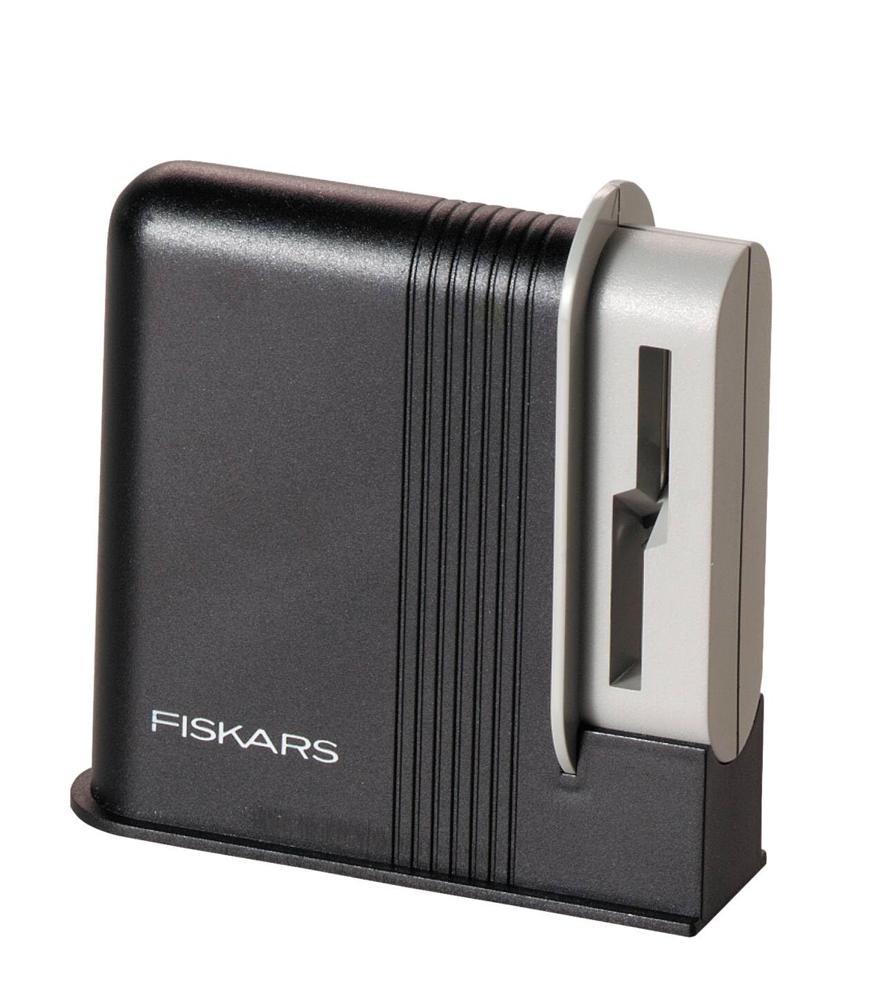Fiskars Clip-Sharp Sharpener suitable for both right- and left-handed users.