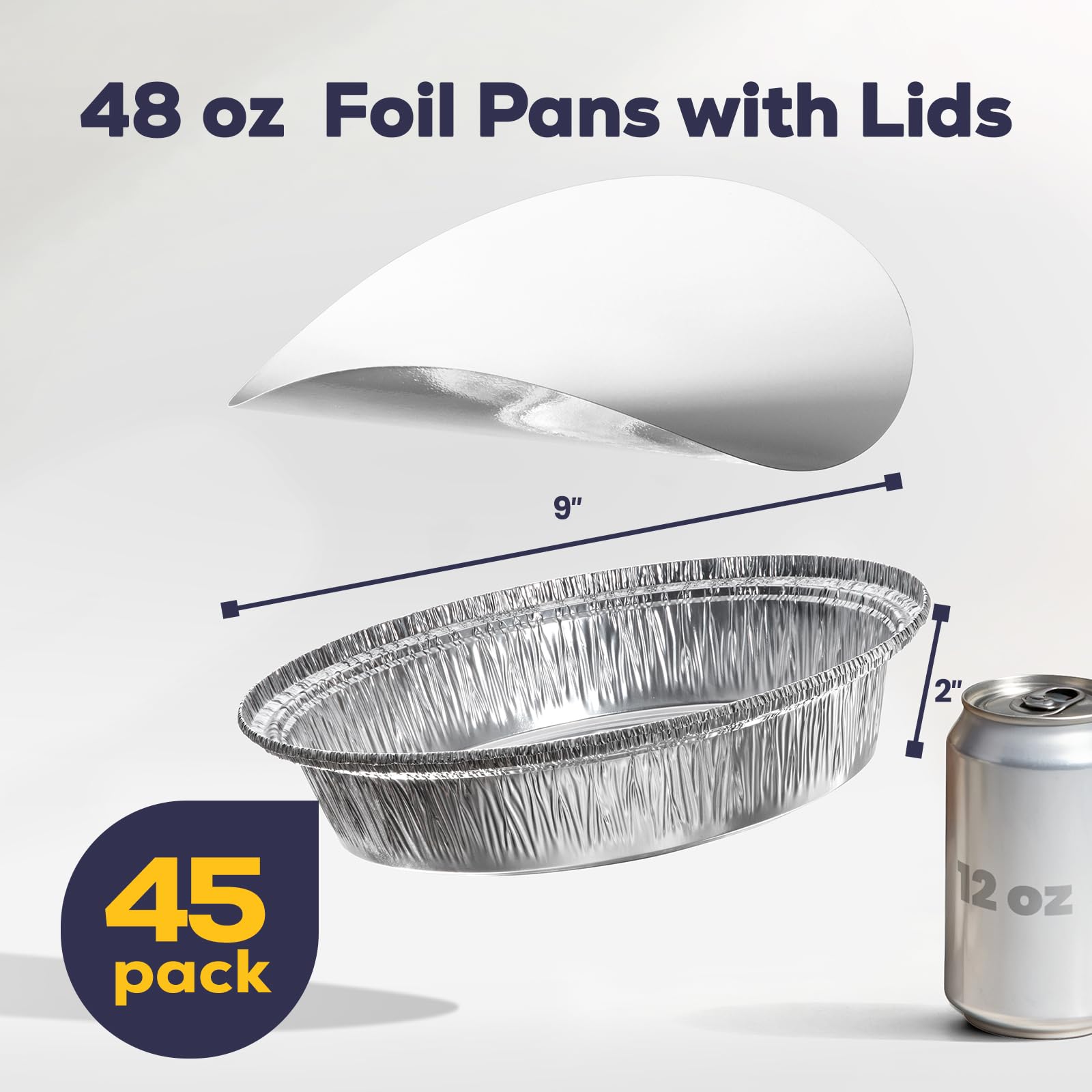 Fit Meal Prep 9-inch round pans with lids sealing freshness during transport