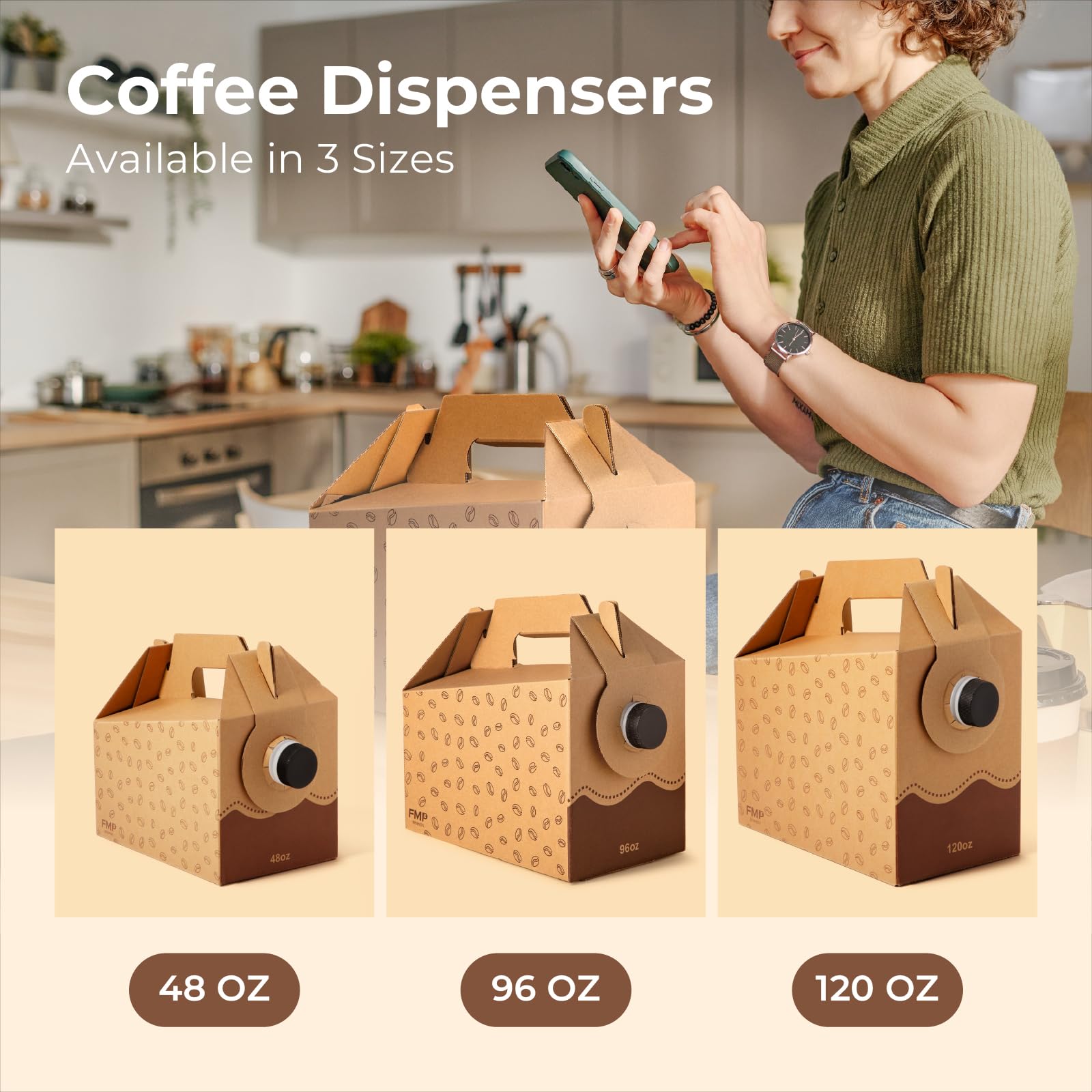 Fit Meal Prep bulk-pack coffee dispensers ideal for large gatherings and offices.