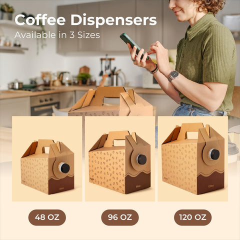 Fit Meal Prep bulk-pack coffee dispensers ideal for large gatherings and offices.