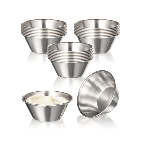 Fit Meal Prep one-point-five-ounce dipping cups for precise portioning and easy dipping.