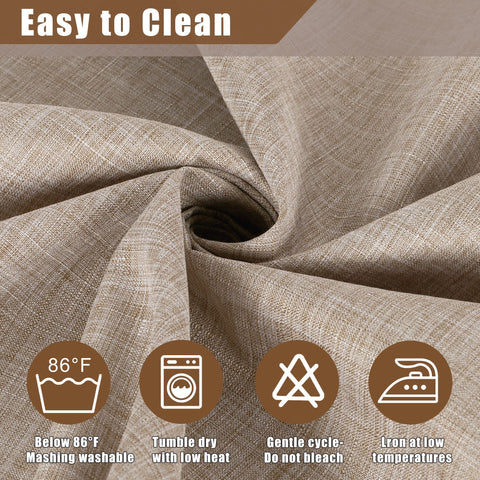 Fitable faux linen tablecloth drapes neatly for weddings, parties, and casual dining.