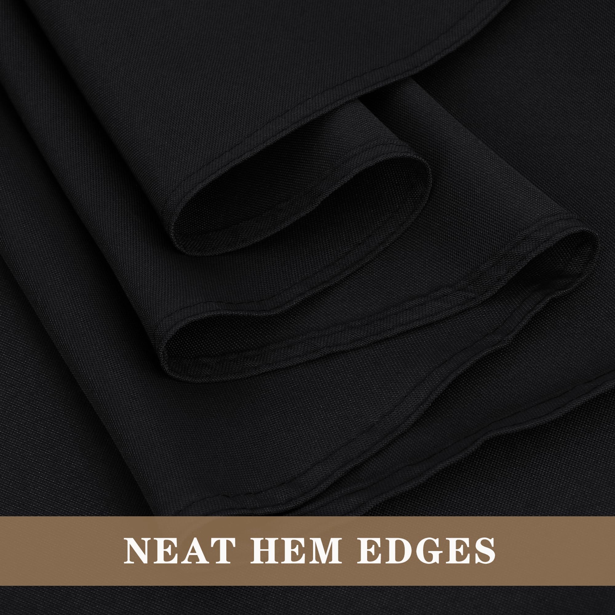 Stitched edges on Fitable tablecloths ensure durable, neat corners.
