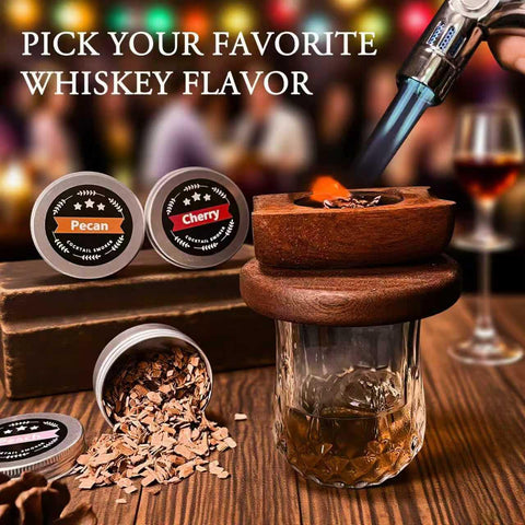 Fitbuter cocktail smoker infuser for at home smoked drinks