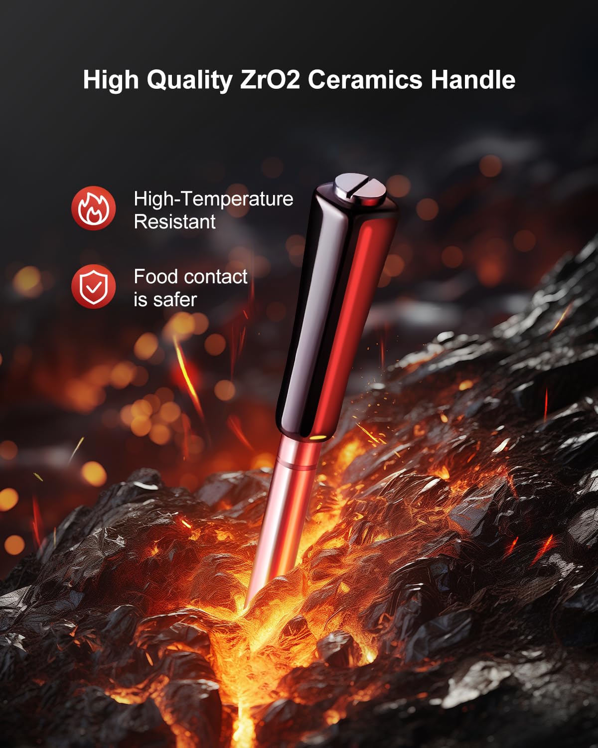 IP67 waterproof rating helps withstand splashes during outdoor barbecues.