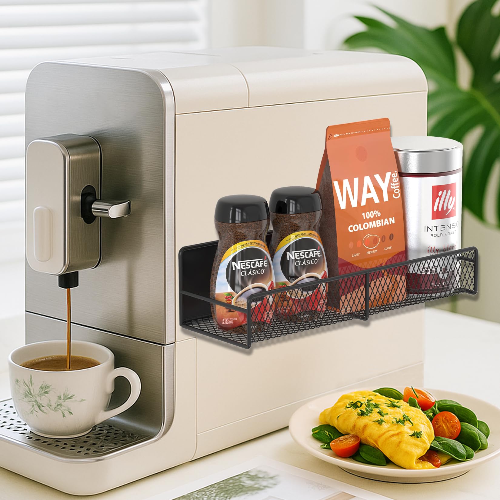 FITIMOR compact fridge storage saves counter space in small kitchens.