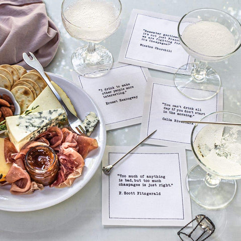 Five Star Napkins white cotton cocktail napkins offer premium feel and easy, no-wash use.