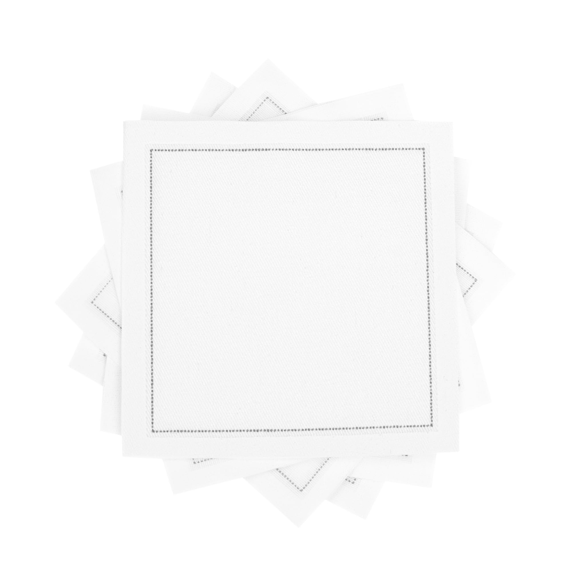 Five Star Napkins white cotton napkin pack on table for refined entertaining and guest comfort.