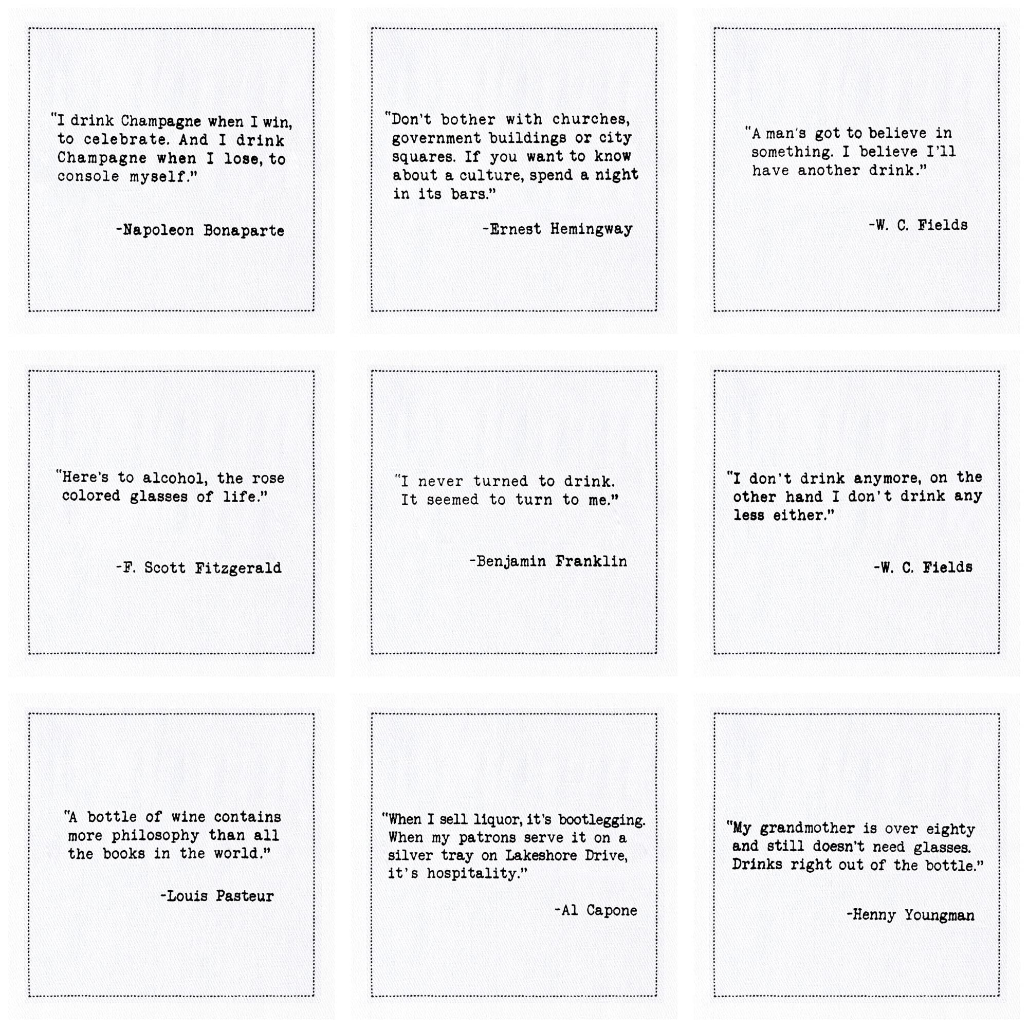 Five Star Napkins witty bar quotes napkins elevate party flair and bartending moments.