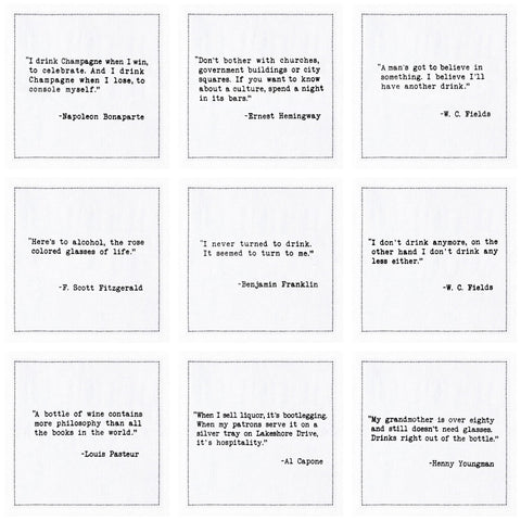 Five Star Napkins witty bar quotes napkins elevate party flair and bartending moments.