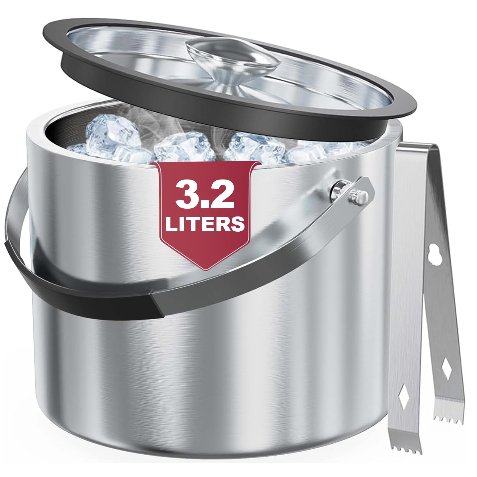 FiveHome 3.2L insulated ice bucket ready for wine service at a party