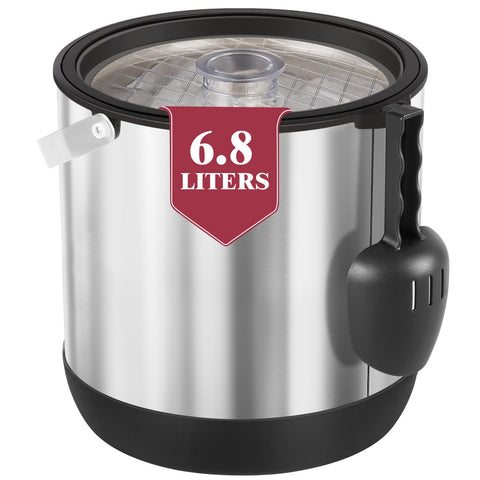 FiveHome 7QT ice bucket with lid and scoop ready for party chilling