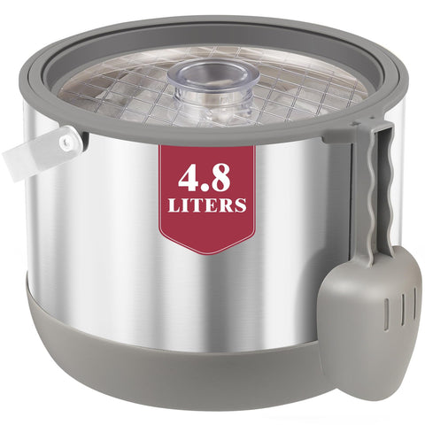FiveHome ice bucket with 4.8L capacity for party-size cold drinks.
